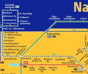 N71-Linienplan